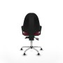 Chaise de Bureau Piqueras y Crespo Aýna AS bali granate brazos fijos base cromada topes Bordeaux