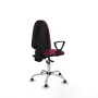 Chaise de Bureau Piqueras y Crespo Aýna AS bali granate brazos fijos base cromada topes Bordeaux