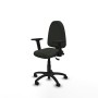 Office Chair Piqueras y Crespo Aýna AS bali negro brazos 2D base poliamida ruedas nailon 50mm Black