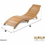 Chaise longue Fieldmann FDZN 4009-T Marron 182 x 54 cm
