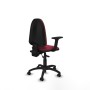Office Chair Piqueras y Crespo Aýna AS bali granate brazos 2D base poliamida ruedas autofrenantes 50mm Maroon