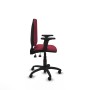 Office Chair Piqueras y Crespo Aýna AS bali granate brazos 2D base poliamida ruedas autofrenantes 50mm Maroon