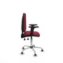 Office Chair Piqueras y Crespo Aýna AS bali granate brazos 2D base cromada topes Maroon