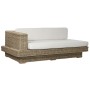 Canapé de jardin Home ESPRIT Naturel 192 x 105 x 63 cm