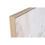 Cadre Home ESPRIT Blanc Beige Gris Doré Oiseaux Scandinave 103 x 4,5 x 143 cm (2 Unités)