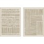 Cadre Home ESPRIT Blanc Beige Urbaine 103 x 4,5 x 143 cm (2 Unités)