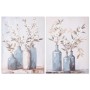 Cadre Home ESPRIT Bleu Blanc Beige Oriental Vase 60 x 3,5 x 80 cm (2 Unités)