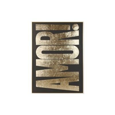 Cadre Home ESPRIT Noir Doré 103 x 4,5 x 143 cm