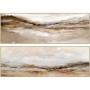 Cadre Home ESPRIT Blanc Marron Moderne Paysage 153 x 4,3 x 53 cm (2 Unités)