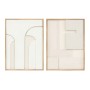 Cadre Home ESPRIT Blanc Naturel Moderne Scandinave 75 x 3,8 x 100 cm (2 Unités)
