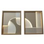 Cadre Home ESPRIT Blanc Beige Naturel Moderne Scandinave 40 x 3,8 x 50 cm (2 Unités)