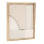 Cadre Home ESPRIT Blanc Beige Naturel Moderne Scandinave 40 x 3,8 x 50 cm (2 Unités)