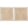 Cadre Home ESPRIT Blanc Naturel Moderne Avec relief Scandinave 100 x 3,8 x 100 cm (2 Unités)