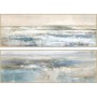 Painting Home ESPRIT Blue White Abstract Modern 153 x 4,3 x 53 cm (2 Units)