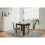 Dining Table Oslo Black 80 x 77 x 80 cm Oak