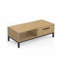 Table Basse Demeyere Noir 110,4 x 50 x 36,9 cm