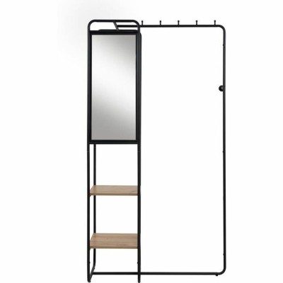 Meuble d'Entrée Noir 100 x 185 x 37 cm