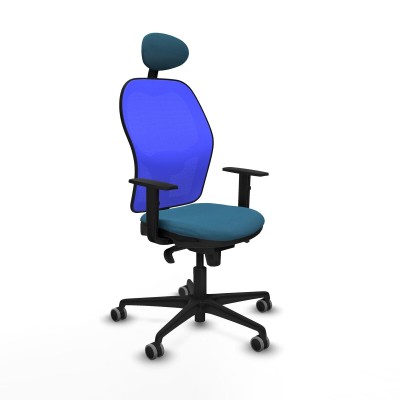 Chaise de Bureau avec Appui-tête Jorquera Piqueras y Crespo 1D036G1 Bleu Vert pétrole