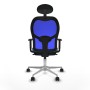 Chaise de Bureau avec Appui-tête Jorquera Piqueras y Crespo 1D086N1 Bleu Vert pétrole