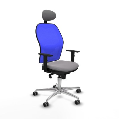 Office Chair with Headrest Jorquera Piqueras y Crespo 1D086G1 Grey
