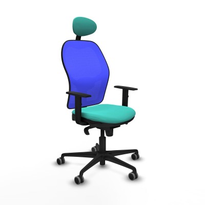 Chaise de Bureau avec Appui-tête Jorquera Piqueras y Crespo 1D036G1 Turquoise