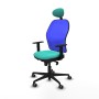 Chaise de Bureau avec Appui-tête Jorquera Piqueras y Crespo 1D036G1 Turquoise