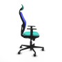 Chaise de Bureau avec Appui-tête Jorquera Piqueras y Crespo 1D036G1 Turquoise
