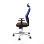 Chaise de Bureau avec Appui-tête Jorquera Piqueras y Crespo 1D086G1 Bleu Brun foncé