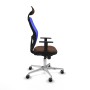 Chaise de Bureau avec Appui-tête Jorquera Piqueras y Crespo 1D086G1 Bleu Brun foncé