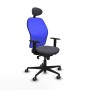 Office Chair with Headrest Jorquera Piqueras y Crespo 1D036G1 Dark grey