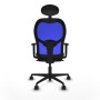 Chaise de Bureau avec Appui-tête Jorquera Piqueras y Crespo 1D036N1 Noir