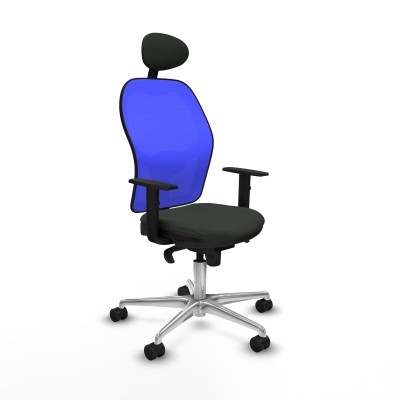 Office Chair with Headrest Jorquera Piqueras y Crespo 1D086N1 Black