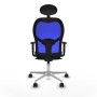 Office Chair with Headrest Jorquera Piqueras y Crespo 1D086N1 Navy Blue