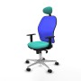 Office Chair with Headrest Jorquera Piqueras y Crespo 1D086N1 Turquoise