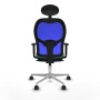 Office Chair with Headrest Jorquera Piqueras y Crespo 1D086N1 Turquoise