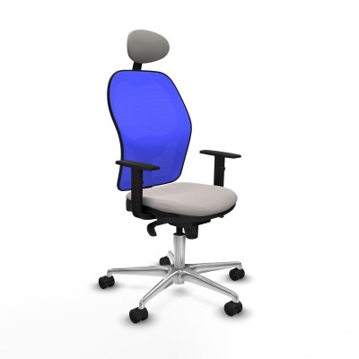 Office Chair with Headrest Jorquera Piqueras y Crespo 1D086N1 White