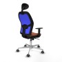 Chaise de Bureau avec Appui-tête Jorquera Piqueras y Crespo 1D086G1 Bleu Marron