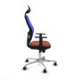Chaise de Bureau avec Appui-tête Jorquera Piqueras y Crespo 1D086G1 Bleu Marron