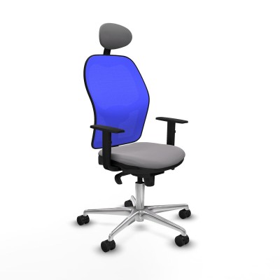 Office Chair with Headrest Jorquera Piqueras y Crespo 1D086N1 Grey