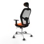 Office Chair with Headrest Jorquera Piqueras y Crespo 1D086G1 Orange