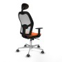 Office Chair with Headrest Jorquera Piqueras y Crespo 1D086G1 Orange