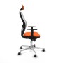 Office Chair with Headrest Jorquera Piqueras y Crespo 1D086G1 Orange