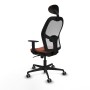 Chaise de Bureau avec Appui-tête Jorquera Piqueras y Crespo 1D036G1 Blanc Marron