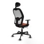 Chaise de Bureau avec Appui-tête Jorquera Piqueras y Crespo 1D036G1 Blanc Marron