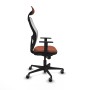 Chaise de Bureau avec Appui-tête Jorquera Piqueras y Crespo 1D036G1 Blanc Marron