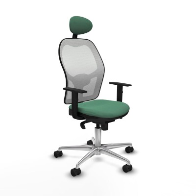 Chaise de Bureau avec Appui-tête Jorquera Piqueras y Crespo 1D086N1 Vert émeraude