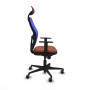 Office Chair with Headrest Jorquera Piqueras y Crespo 1D036G1 Blue Brown