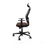 Chaise de Bureau avec Appui-tête Jorquera Piqueras y Crespo 1D036G1 Gris Brun foncé