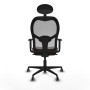 Chaise de Bureau avec Appui-tête Jorquera Piqueras y Crespo 1D036G1 Gris Brun foncé