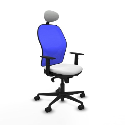 Office Chair with Headrest Jorquera Piqueras y Crespo 1D036N1 White